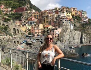 Alieke in cinque terre Italie