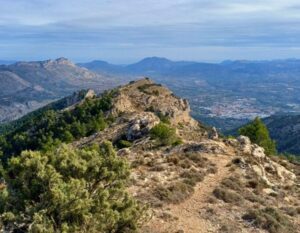 uitzicht op de bergen in Spanje