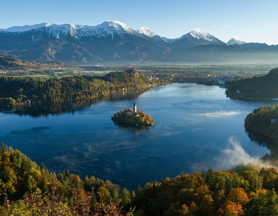 landschap in Slovenie tijdens een hike