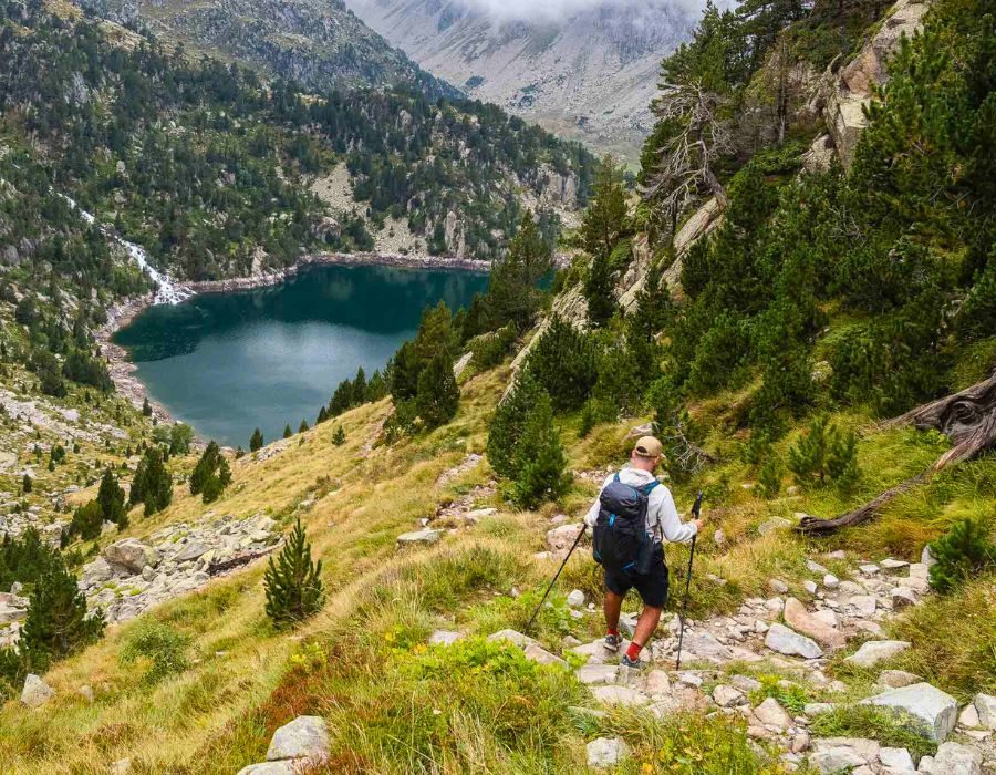 Hike in de natuur in Catalonië Spanje