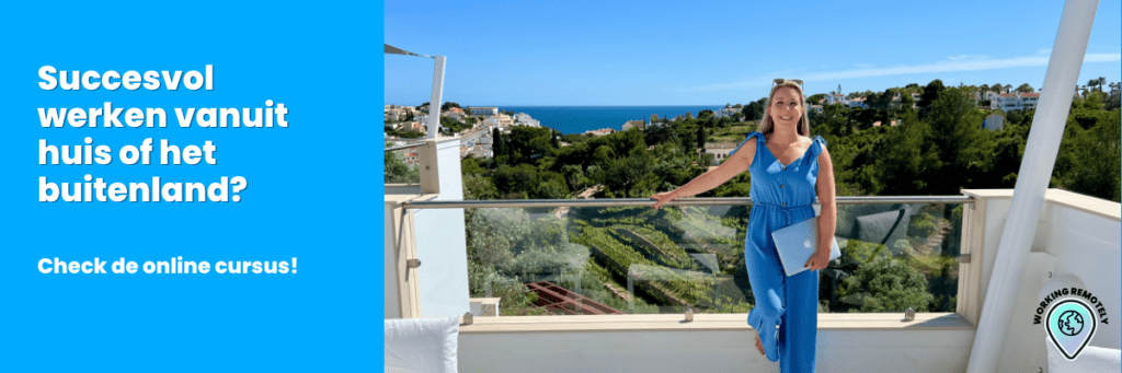 digital nomad in Portugal vlakbij de zee