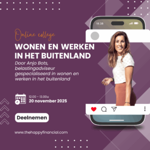 banner voor online college over belastingzaken