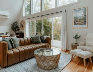 interior of a stylish forest house in the Netherlands