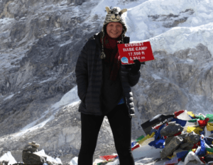 leanne on mount everest