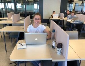 iris at work in the office