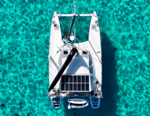 de catamaran van boven