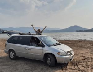 leanne traveling with her car