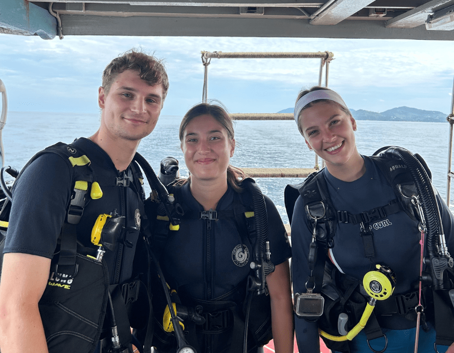 liz met haar studenten