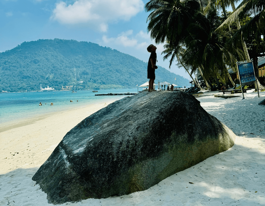 child of nienke on trip