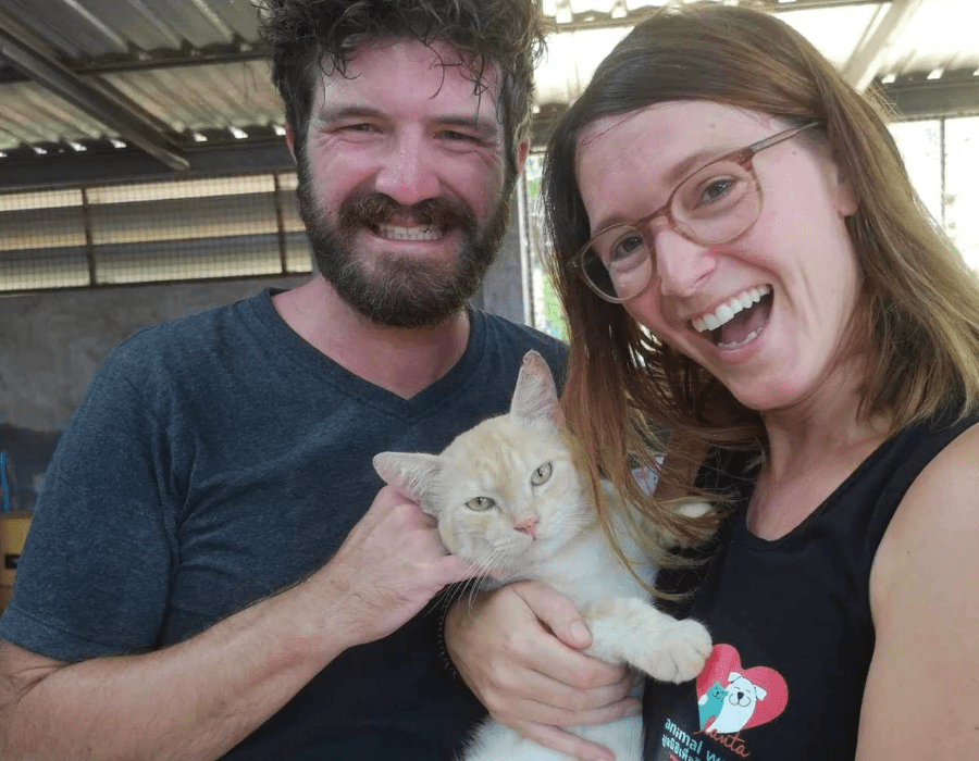 Marieke, haar vriend en Butter